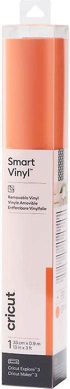 Cricut Smart Vinyl Removable 33X91Cm 1 Sheet (Orange); Works without a cutting mat – just load & go!; Durable, yet removes without residue; Recommended for indoor use; For Cricut Explore® 3 & Cricut Maker® 3